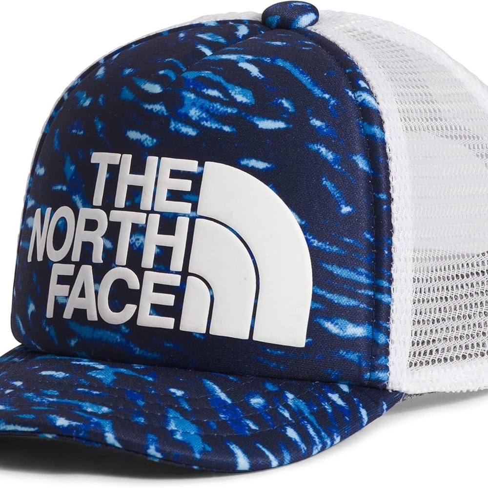 The North Face Blue and White Kids Hat